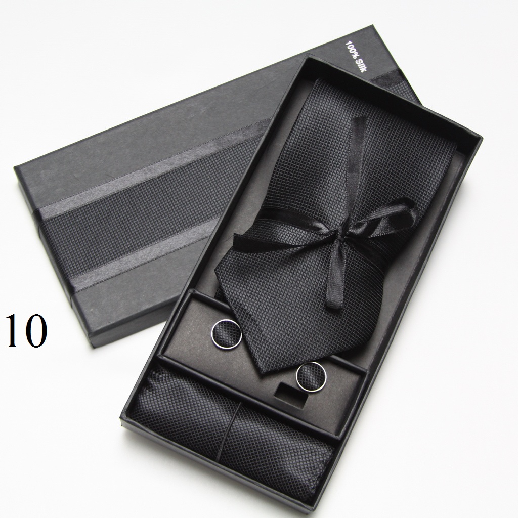 Men Accessories Combo Set - Set Dasi Kupu-kupu, Manset, dan Sapu