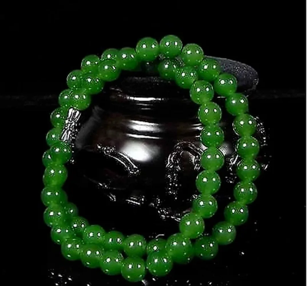 Men'S Accessories And Jewelry - Alami Asli Hijau Manik-manik Kalung Bahasa