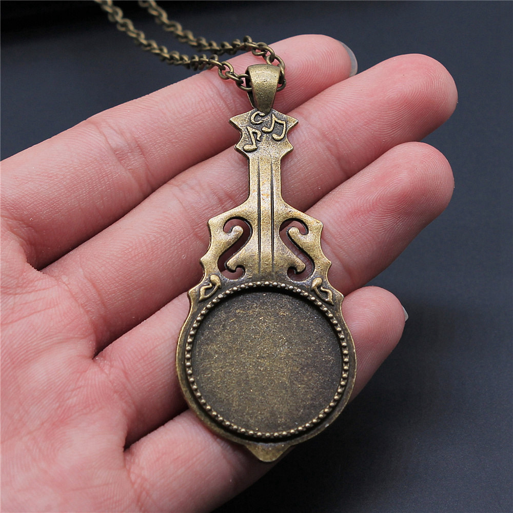 Men'S Accessories Tray - Liontin kalung Fit putaran 25Mm kaca