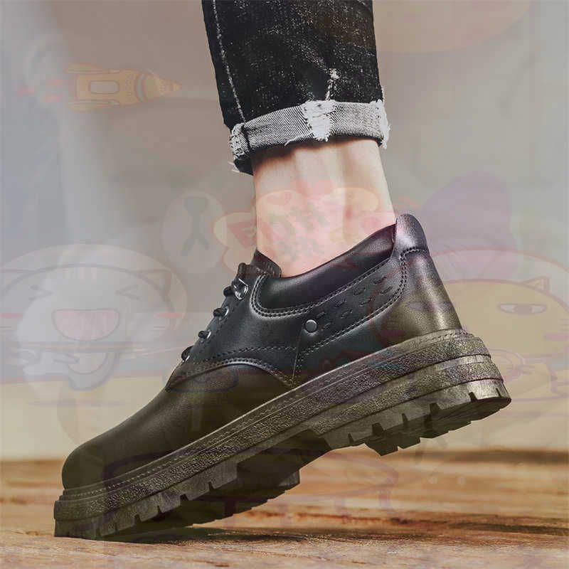 Men Accessories In Store - Sepatu Pria Tenis Pelatih Fashion Kulit