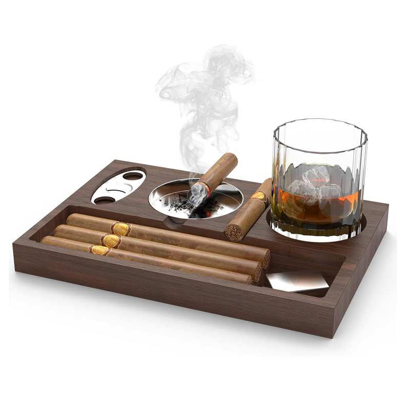 Men'S Accessories Tray - Asbak rokok baru dengan ciar Cutter,