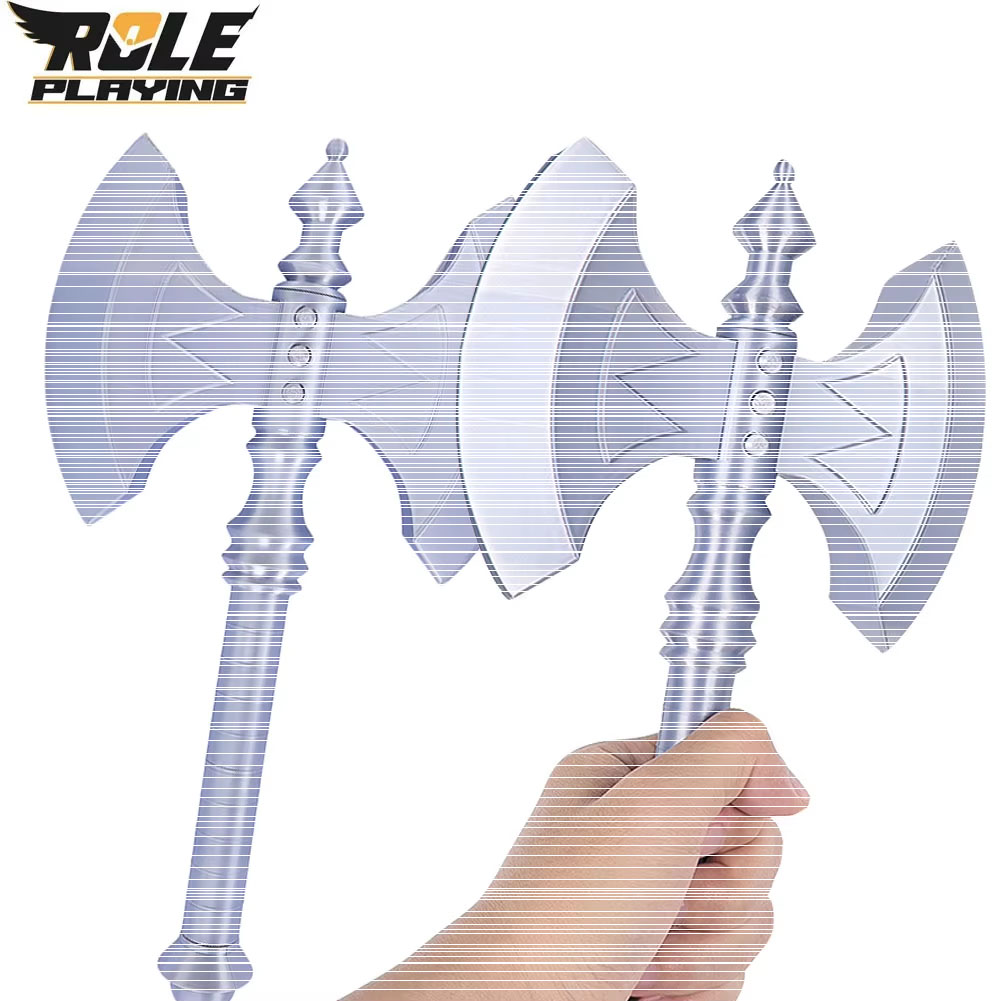 Men Accessories Silver - Kapak Cosplay Man Axe, Kapak Ganda