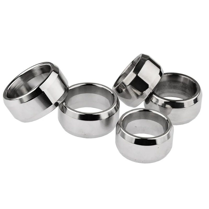 Men Accessories Combo Set - 10 Ukuran Cincin Baja Tahan Karat,