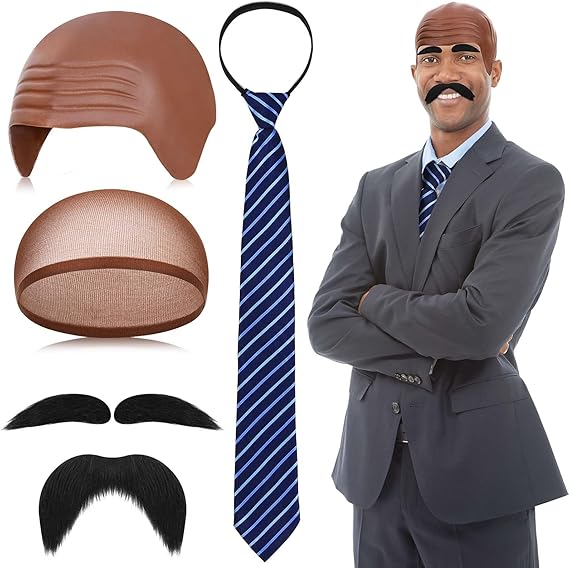 Men Accessories Combo Set - Set Aksesoris Kostum Halloween Topi Botak