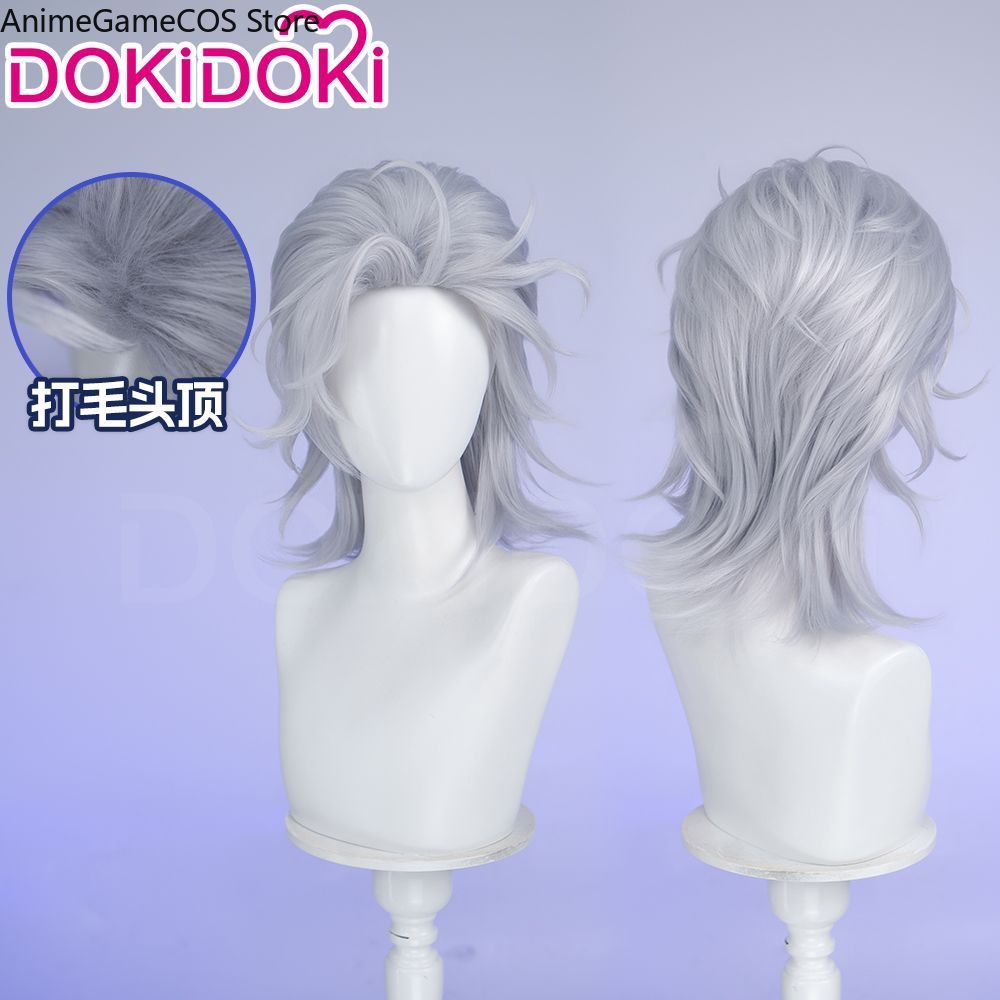 Wig Cosplay Anime Record Of Ra - Men Accessories Silver ulasan dan harga