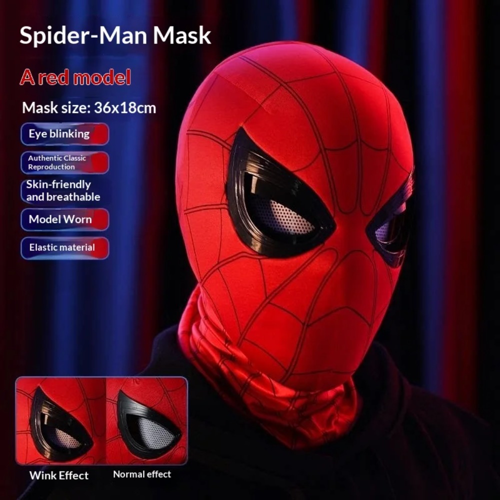 Topeng Spider-Man Dengan Mata  - Men'S Accessories Display ulasan dan harga