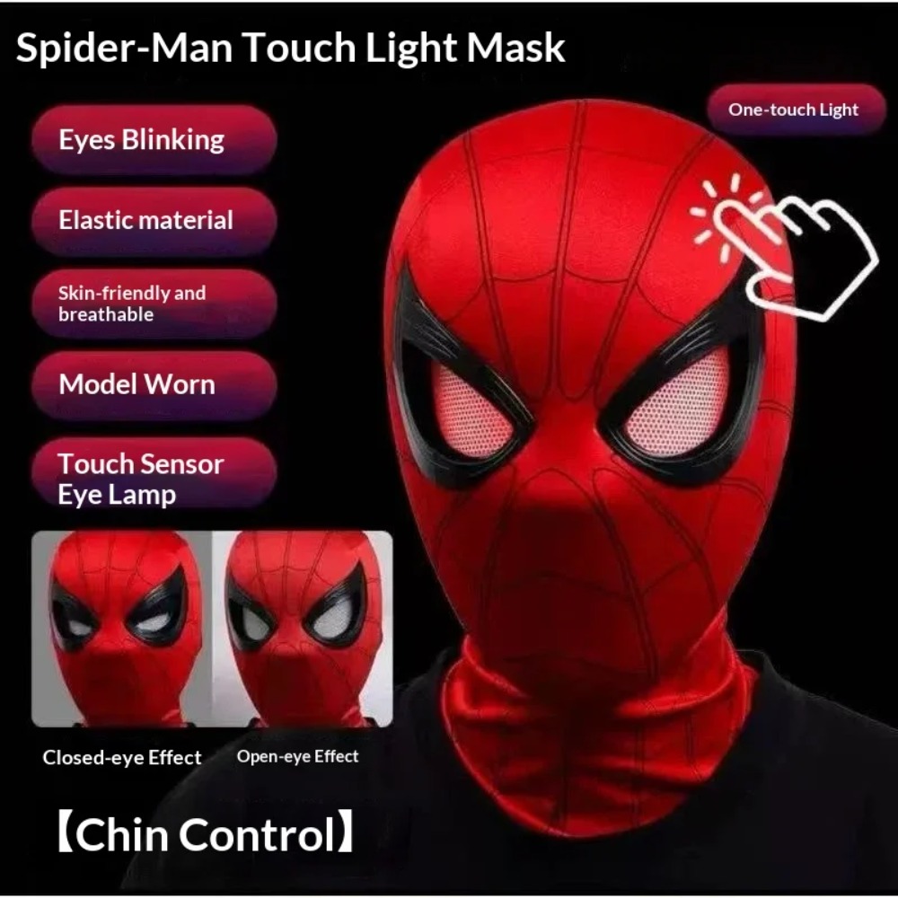 Topeng Spider-Man Dengan Mata  - Men'S Accessories Display ulasan dan harga