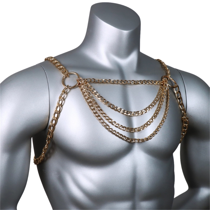 Perhiasan Rantai Dada Tubuh Lo - Mens Accessories Style ulasan dan harga