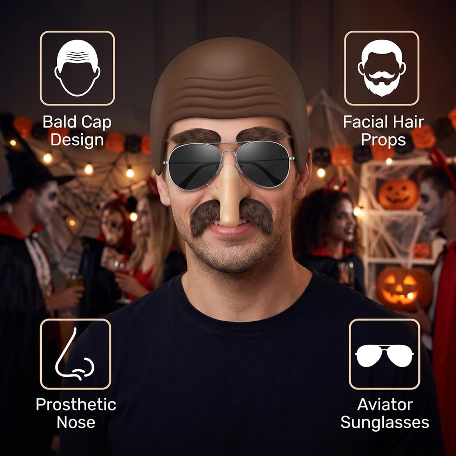 Set Aksesoris Kostum Halloween - Men Accessories Combo Set ulasan dan harga